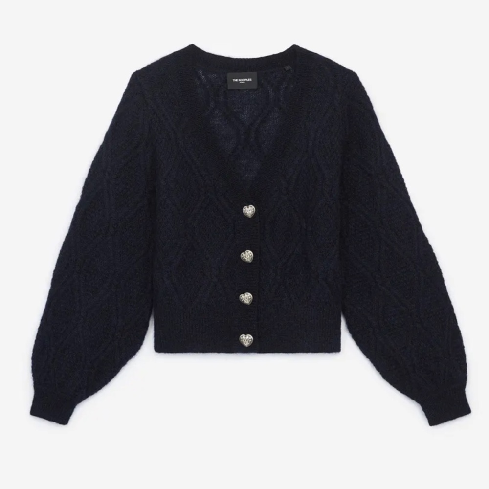 Women's Navy Cardigan Sweater